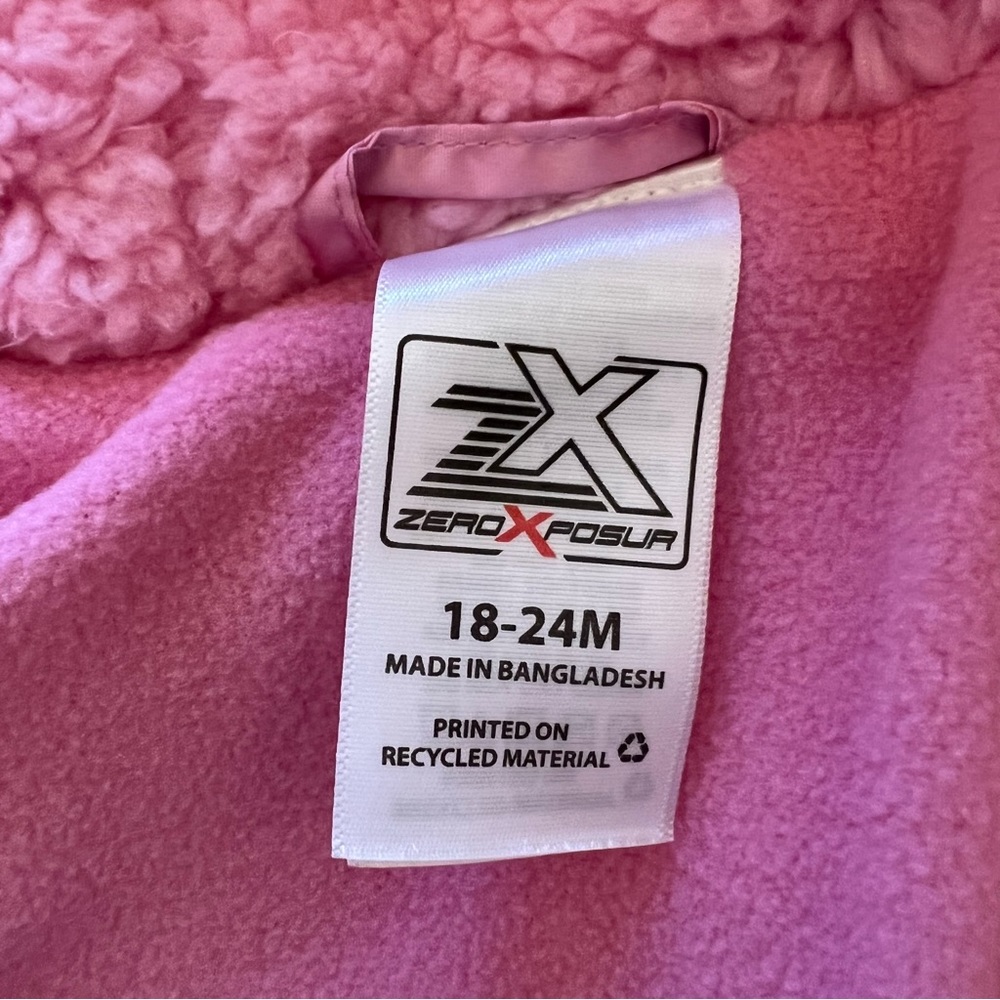 Pink Tye-die Toddler Winter Coat - Picture 6 of 7